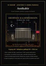 Atatürk Anma Panosu — Anıtkabir (6 sayfa · 63 × 59 cm) — 1. sayfa