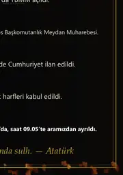 Atatürk Anma Panosu — Saat 09.05 (8 sayfa · 84 × 59 cm) — 9. sayfa