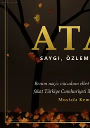 Atatürk Anma Panosu — Sonbahar (4 sayfa · 42 × 59 cm) — 4. sayfa
