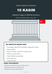 10 Kasım Pano ve Etkinlik Paketi — 1. sayfa