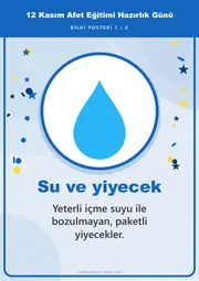 12 Kasım Afet Eğitimi Hazırlık Günü Pano Şeridi ve 6 Bilgi Posteri (8 parça · 84 × 59 cm) — 10. sayfa