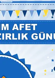 12 Kasım Afet Eğitimi Hazırlık Günü Pano Şeridi ve 6 Bilgi Posteri (8 parça · 84 × 59 cm) — 4. sayfa