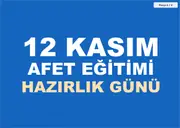 12 Kasım Afet Eğitimi Hazırlık Günü Pano ve Etkinlik Paketi — 13. sayfa