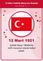 12 Mart İstiklâl Marşı’nın Kabulü Pano Şeridi ve 6 Bilgi Posteri (8 parça · 84 × 59 cm) — 10. sayfa