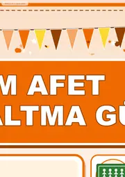 13 Ekim Dünya Afet Risklerinin Azaltılması Günü Dev Panosu (12 parça · 84 × 89 cm) — 4. sayfa