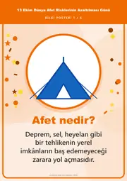 13 Ekim Dünya Afet Risklerinin Azaltılması Günü Pano Şeridi ve 6 Bilgi Posteri (8 parça · 84 × 59 cm) — 10. sayfa