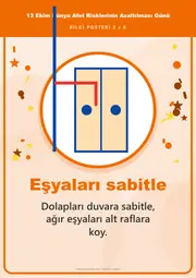 13 Ekim Dünya Afet Risklerinin Azaltılması Günü Pano Şeridi ve 6 Bilgi Posteri (8 parça · 84 × 59 cm) — 12. sayfa