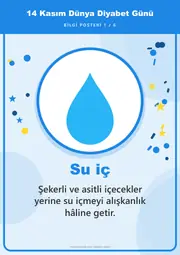14 Kasım Dünya Diyabet Günü Pano Şeridi ve 6 Bilgi Posteri (8 parça · 84 × 59 cm) — 10. sayfa