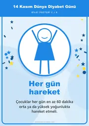 14 Kasım Dünya Diyabet Günü Pano Şeridi ve 6 Bilgi Posteri (8 parça · 84 × 59 cm) — 11. sayfa