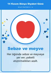 14 Kasım Dünya Diyabet Günü Pano Şeridi ve 6 Bilgi Posteri (8 parça · 84 × 59 cm) — 12. sayfa