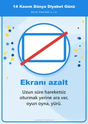 14 Kasım Dünya Diyabet Günü Pano Şeridi ve 6 Bilgi Posteri (8 parça · 84 × 59 cm) — 13. sayfa