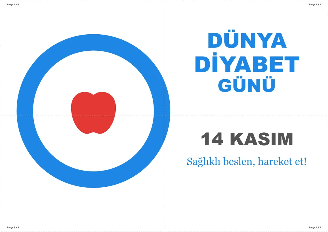 14 Kasım Dünya Diyabet Günü Pano ve Etkinlik Paketi birleşik görünüm
