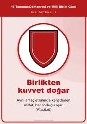 15 Temmuz Demokrasi ve Millî Birlik Günü Pano Şeridi ve 6 Bilgi Posteri (8 parça · 84 × 59 cm) — 13. sayfa