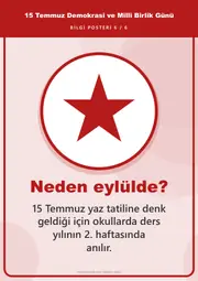 15 Temmuz Demokrasi ve Millî Birlik Günü Pano Şeridi ve 6 Bilgi Posteri (8 parça · 84 × 59 cm) — 15. sayfa
