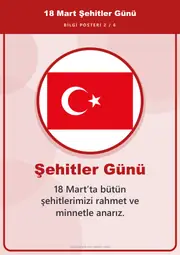 18 Mart Şehitler Günü Pano Şeridi ve 6 Bilgi Posteri (8 parça · 84 × 59 cm) — 11. sayfa