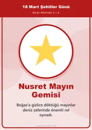 18 Mart Şehitler Günü Pano Şeridi ve 6 Bilgi Posteri (8 parça · 84 × 59 cm) — 12. sayfa
