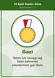 19 Eylül Gaziler Günü Pano Şeridi ve 6 Bilgi Posteri (8 parça · 84 × 59 cm) — 10. sayfa