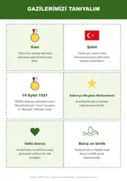 19 Eylül Gaziler Günü Pano ve Etkinlik Paketi — 8. sayfa
