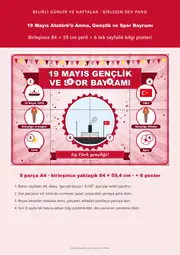 19 Mayıs Atatürk’ü Anma, Gençlik ve Spor Bayramı Pano Şeridi ve 6 Bilgi Posteri (8 parça · 84 × 59 cm) — 1. sayfa