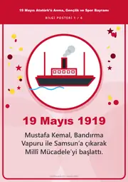 19 Mayıs Atatürk’ü Anma, Gençlik ve Spor Bayramı Pano Şeridi ve 6 Bilgi Posteri (8 parça · 84 × 59 cm) — 10. sayfa