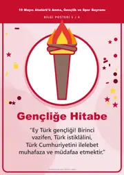 19 Mayıs Atatürk’ü Anma, Gençlik ve Spor Bayramı Pano Şeridi ve 6 Bilgi Posteri (8 parça · 84 × 59 cm) — 14. sayfa