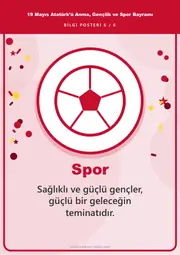19 Mayıs Atatürk’ü Anma, Gençlik ve Spor Bayramı Pano Şeridi ve 6 Bilgi Posteri (8 parça · 84 × 59 cm) — 15. sayfa
