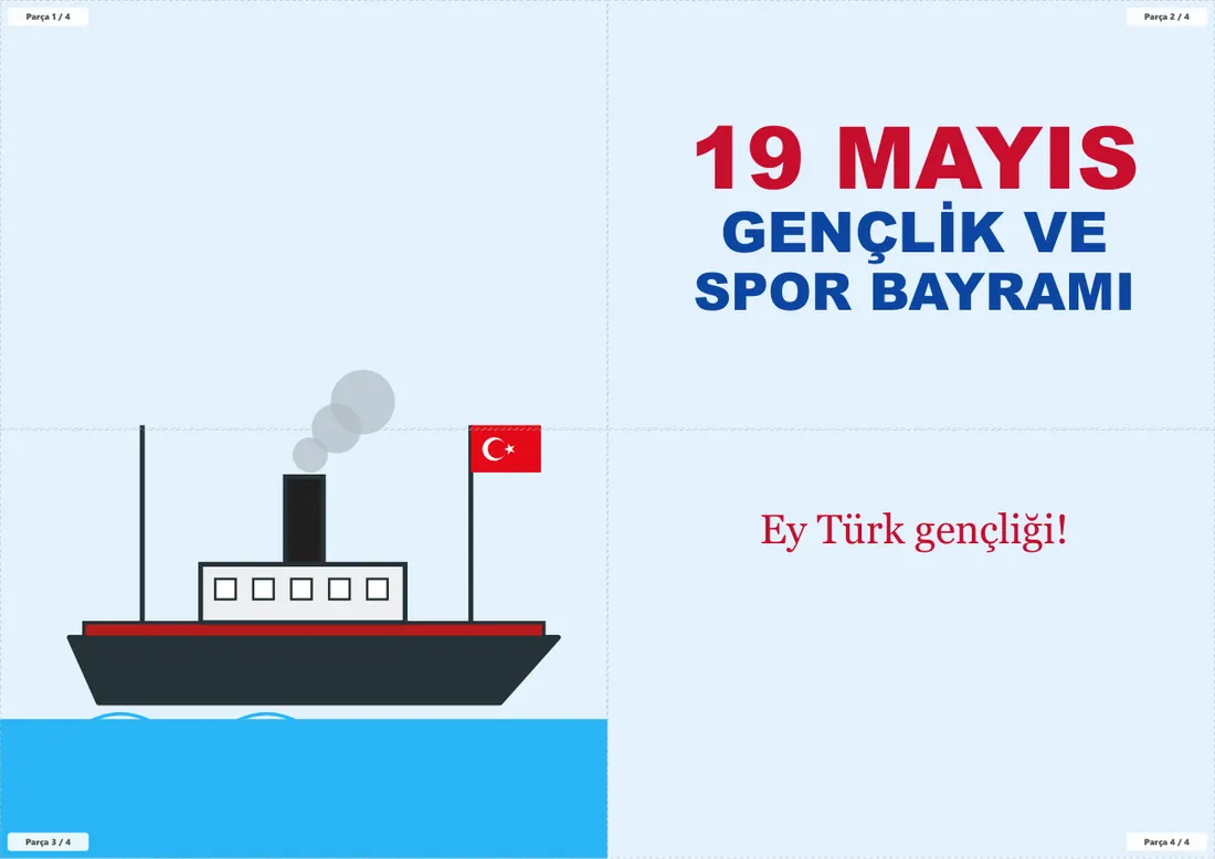 19 Mayıs Atatürk’ü Anma, Gençlik ve Spor Bayramı Pano ve Etkinlik Paketi birleşik görünüm