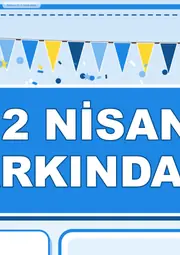 2 Nisan Dünya Otizm Farkındalık Günü Dev Panosu (12 parça · 84 × 89 cm) — 3. sayfa
