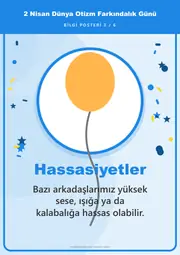2 Nisan Dünya Otizm Farkındalık Günü Pano Şeridi ve 6 Bilgi Posteri (8 parça · 84 × 59 cm) — 12. sayfa