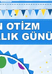 2 Nisan Dünya Otizm Farkındalık Günü Pano Şeridi ve 6 Bilgi Posteri (8 parça · 84 × 59 cm) — 4. sayfa