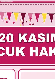 20 Kasım Dünya Çocuk Hakları Günü Dev Panosu (12 parça · 84 × 89 cm) — 3. sayfa