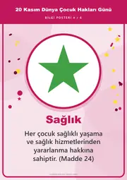 20 Kasım Dünya Çocuk Hakları Günü Pano Şeridi ve 6 Bilgi Posteri (8 parça · 84 × 59 cm) — 13. sayfa