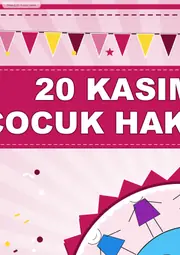 20 Kasım Dünya Çocuk Hakları Günü Pano Şeridi ve 6 Bilgi Posteri (8 parça · 84 × 59 cm) — 3. sayfa