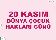 20 Kasım Dünya Çocuk Hakları Günü Pano ve Etkinlik Paketi — 12. sayfa