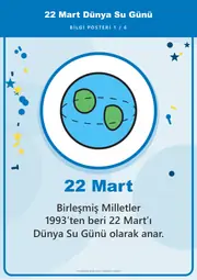 22 Mart Dünya Su Günü Pano Şeridi ve 6 Bilgi Posteri (8 parça · 84 × 59 cm) — 10. sayfa