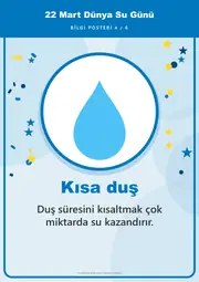 22 Mart Dünya Su Günü Pano Şeridi ve 6 Bilgi Posteri (8 parça · 84 × 59 cm) — 13. sayfa