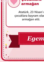 23 Nisan Ulusal Egemenlik ve Çocuk Bayramı Dev Panosu (12 parça · 84 × 89 cm) — 10. sayfa
