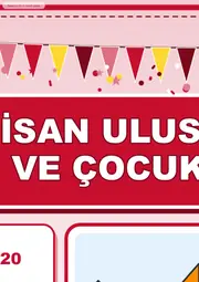 23 Nisan Ulusal Egemenlik ve Çocuk Bayramı Dev Panosu (12 parça · 84 × 89 cm) — 3. sayfa