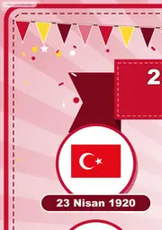 23 Nisan Ulusal Egemenlik ve Çocuk Bayramı Pano Şeridi ve 6 Bilgi Posteri (8 parça · 84 × 59 cm) — 2. sayfa