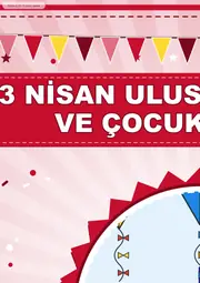 23 Nisan Ulusal Egemenlik ve Çocuk Bayramı Pano Şeridi ve 6 Bilgi Posteri (8 parça · 84 × 59 cm) — 3. sayfa