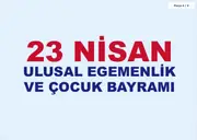 23 Nisan Ulusal Egemenlik ve Çocuk Bayramı Pano ve Etkinlik Paketi — 11. sayfa