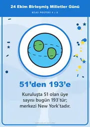 24 Ekim Birleşmiş Milletler Günü Pano Şeridi ve 6 Bilgi Posteri (8 parça · 84 × 59 cm) — 13. sayfa