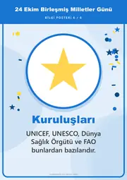 24 Ekim Birleşmiş Milletler Günü Pano Şeridi ve 6 Bilgi Posteri (8 parça · 84 × 59 cm) — 15. sayfa