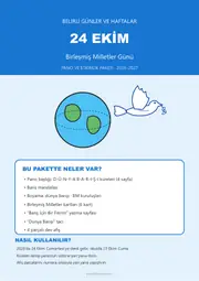 24 Ekim Birleşmiş Milletler Günü Pano ve Etkinlik Paketi — 1. sayfa