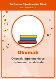 24 Kasım Öğretmenler Günü Pano Şeridi ve 6 Bilgi Posteri (8 parça · 84 × 59 cm) — 14. sayfa