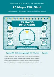 25 Mayıs Etik Günü Pano Şeridi ve 6 Bilgi Posteri (8 parça · 84 × 59 cm) — 1. sayfa