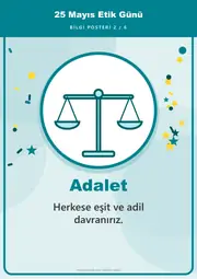 25 Mayıs Etik Günü Pano Şeridi ve 6 Bilgi Posteri (8 parça · 84 × 59 cm) — 11. sayfa