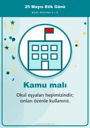 25 Mayıs Etik Günü Pano Şeridi ve 6 Bilgi Posteri (8 parça · 84 × 59 cm) — 15. sayfa