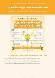 26 Nisan Dünya Fikrî Mülkiyet Günü Dev Panosu (12 parça · 84 × 89 cm) — 1. sayfa