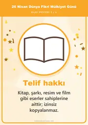 26 Nisan Dünya Fikrî Mülkiyet Günü Pano Şeridi ve 6 Bilgi Posteri (8 parça · 84 × 59 cm) — 11. sayfa